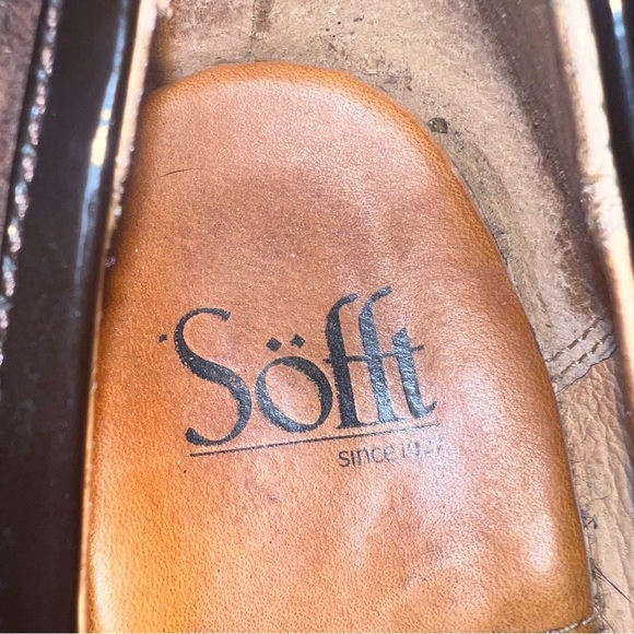 Sofft Shoes “Bow Dress Pumps Brown Suede Leather Block Heel” - Picture 5 of 7